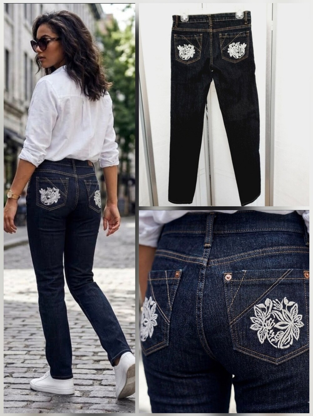 ❤️Cara Jeans Dark Blue Indigo jeans 🤍SIZE 7/8